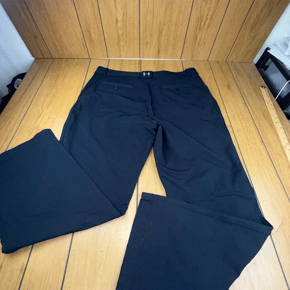 Under Armour ColdGear Golf Pants Mens‎ 40x32 Black Nylon Stretch Performance
